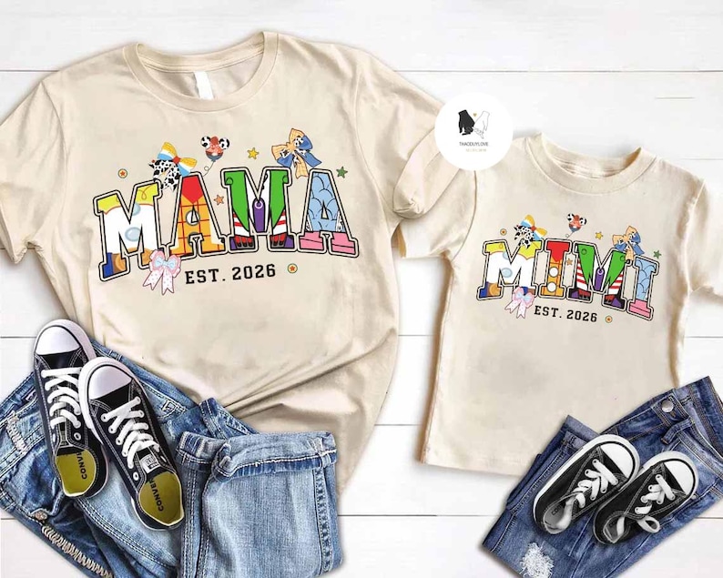 Toy Story Mama Mimi shirts, Happy Mother's Day shirt, Disney Mama shirts, Mother and Daughter Tee, Disneyworld Family shirt, Disney Trip Tee image 1