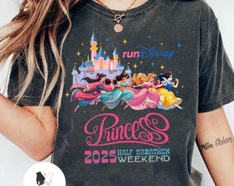 Princess runDisney Half Marathon Weekend 2025 T-shirt, Every Mile is Magic, Disney Runner 5K 10K Marathon Fairytale, Disney Running Tank Top