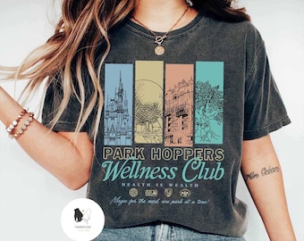 Retro Park Hopper Wellness Club Shirt, Magic Kingdom Shirt, Disneyworld Trip Tee, Family Vacation Shirt, Disney Park Hopper T-Shirt