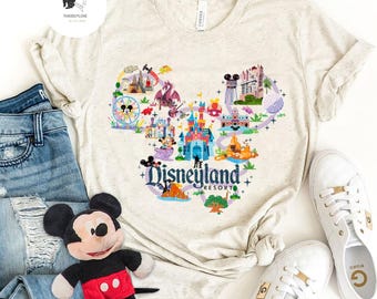Vintage Disneyland Resort Comfort Colors Shirt, Retro Disneyland Parks Shirt, Magic Kingdom Shirt, Disneyworld Shirts, Disney Family Shirts