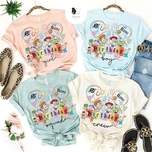 Personalized Disney Toy Story Birthday shirts, Toy Story Family Birthday Tee, Disney Birthday Squad shirt, Custom Disney Birthday Girl Boy