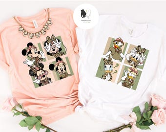 Minnie Daisy Leopard Animal Kingdom shirt, Disney Girls Trip Shirt, WDW Magic Kingdom Shirt, Girls Disney Family Safari Trip 2025 shirt