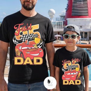 Lightning McQueen Matching Dad and Son Shirts, Cars Matching Father Son T-shirt, Father's Day gifts, Disney Family Vacation tee, Disney Trip bild 4