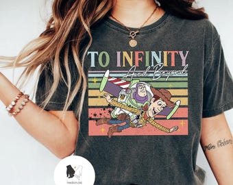 Vintage Toy Story To infinity and beyond shirt, Woody Buzz Lightyear Jessie shirt, Toy Story land WDW Disneyland trip Tee, Disney Family Tee