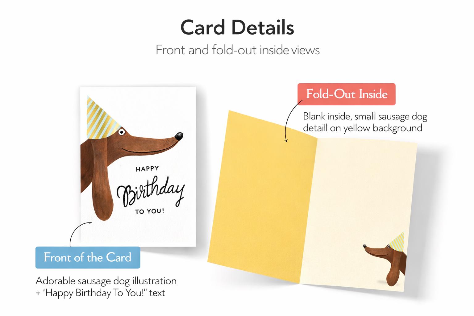 Funny Dachshund Birthday Card – Sausage Dog Lover Greeting - Etsy