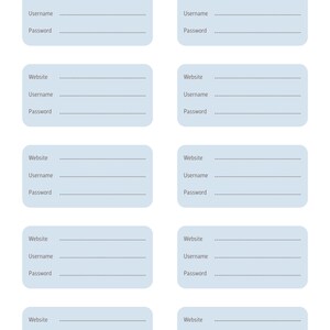 Password tracker, Password Log, Printable Password Tracker,  Password Organizer, Password Keeper, Password List, Passwords Book, Printable