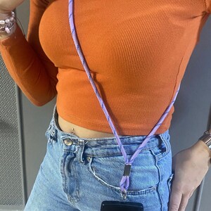 Lanière tendance pour téléphone portable, bandoulière pour iphone, cadeau pour fille, chaîne bandoulière pour téléphone, bandoulière chaîne pour téléphone, collier pour téléphone, accessoires de téléphone
