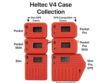 Heltec V4-fodral – Pocket-, SMA- och Pro-modeller för att köra Meshtastic av Alley Cat