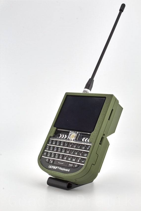 Lilygo T-Deck w/SMA SNAP Case. Meshtastic