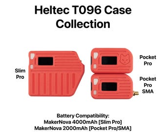 Collection d'étuis Heltec T096 – Modèles Pocket et Slim Pro