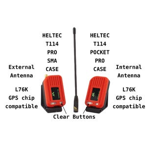 Heltec T114 V2.0 & V1.0 Pro SMA Case for running Meshtastic by Alley cat