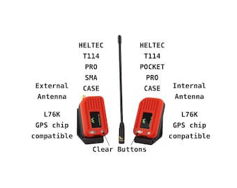 Estuche Heltec T114 V2.0 y V1.0 Pro SMA para ejecutar Meshtastic de Alley Cat