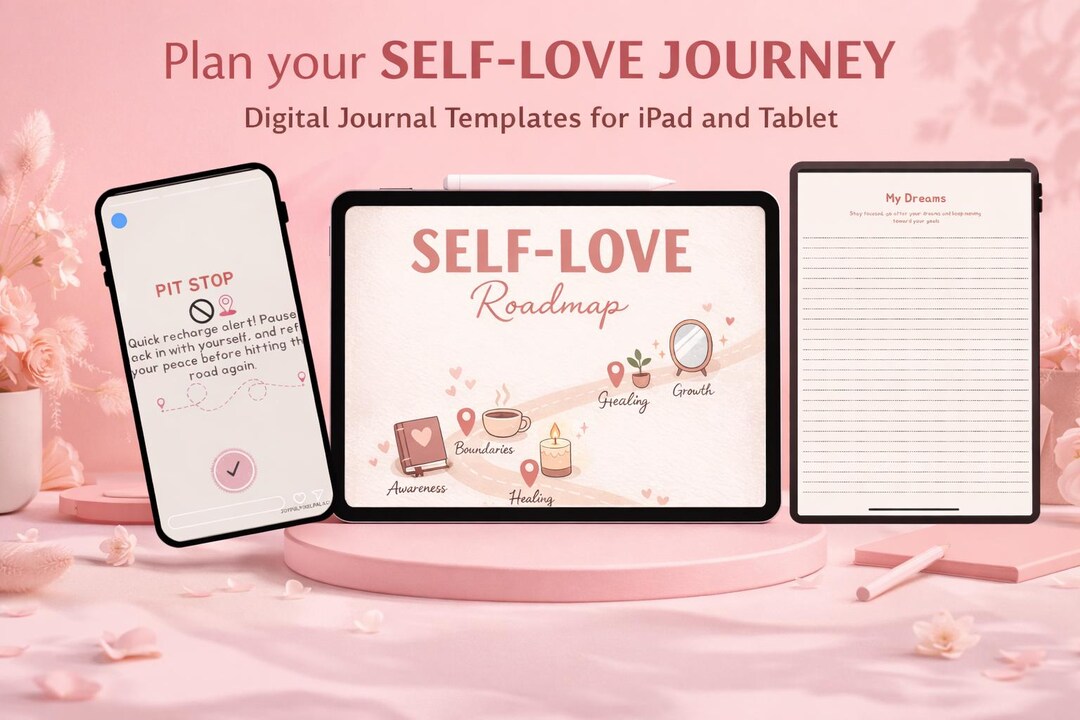 Self Care Planner Bundle | Wellness Tracker | Daily Weekly Monthly ...
