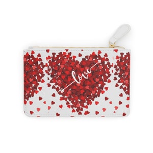 Hearts Mini Clutch Bag