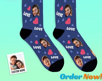 Custom Face Socks - Personalized Photo Socks - Face on Socks - Funny Photo Socks For Men - Photo Socks For Women - Kids Sock - Picture Socks