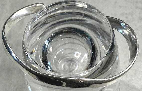 Waved Solid Silver Cuff 21grms - image 4