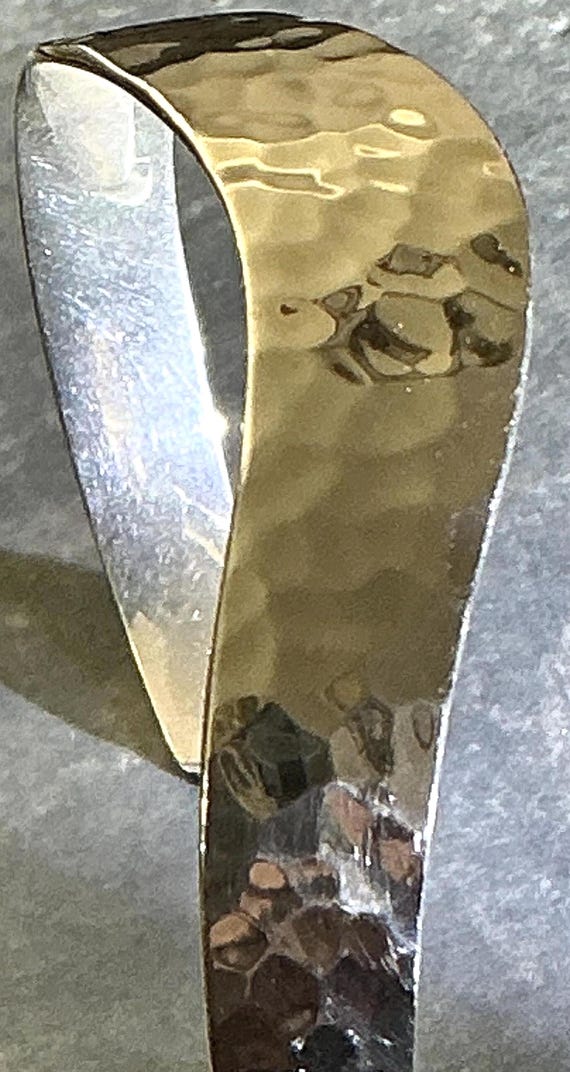 Hammered Solid Silver Cuff - image 18