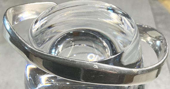 Waved Solid Silver Cuff 21grms - image 10