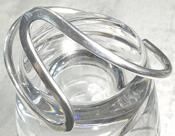 Designer Cuff, Solid Silver 1961 - image 10