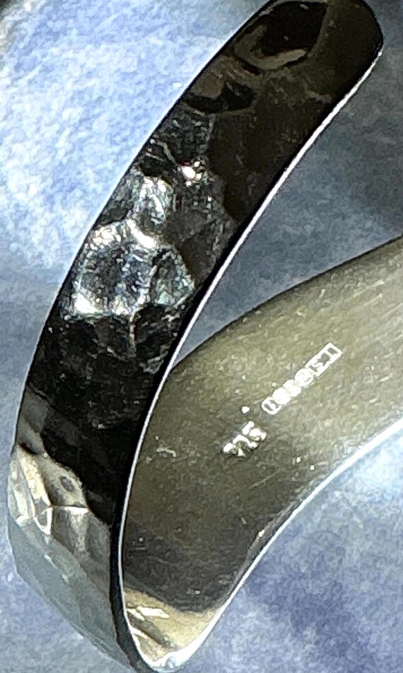 Hammered Solid Silver Cuff - image 12