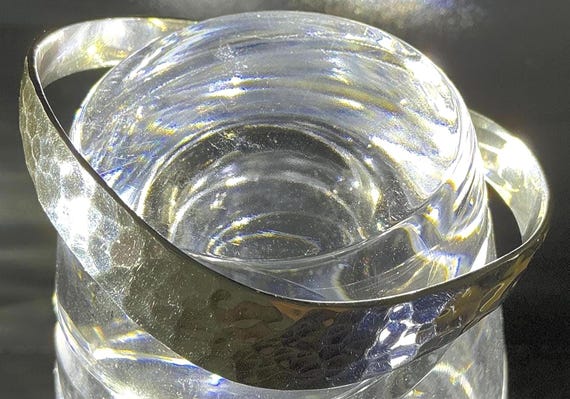 Hammered Solid Silver Cuff - image 16