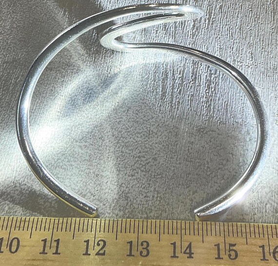 Designer Cuff, Solid Silver 1961 - image 12