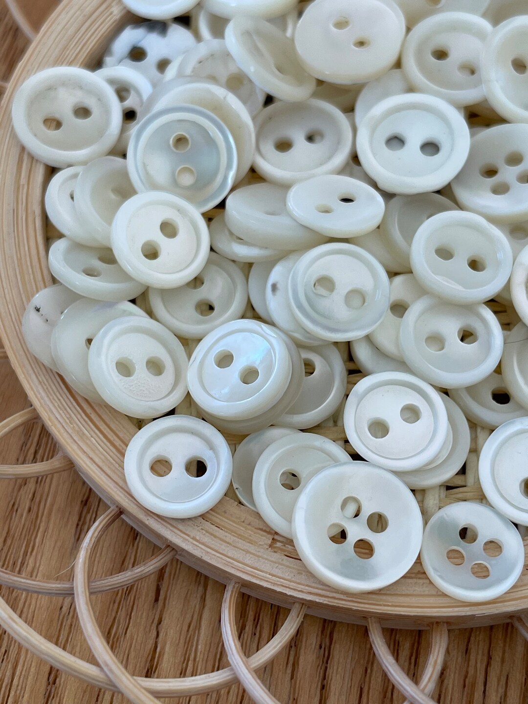 Pear Buttons 100 Small Assorted Mother-of-pearl Buttons - Etsy
