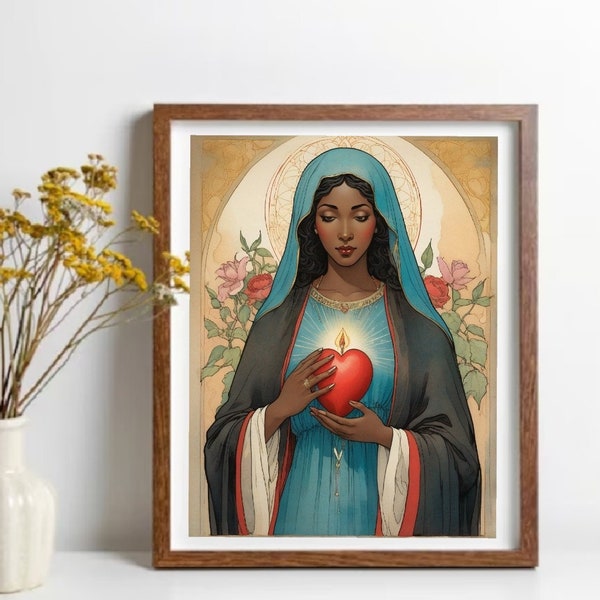 Sacred Heart of Mary - Printable