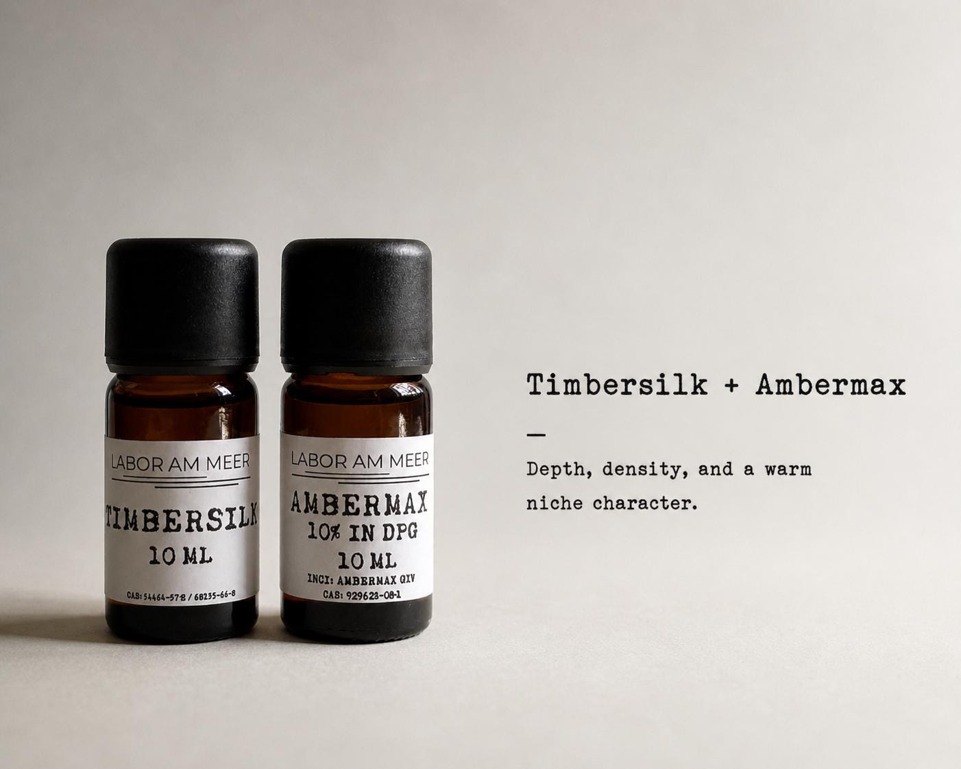 Iso E Super & Ambroxan Set | Woody Amber Fragrance Molecules