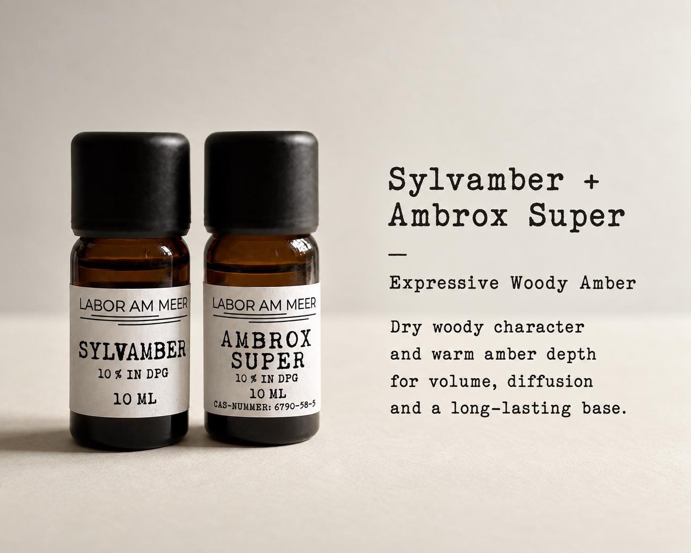 アロマケミカル大量セット Ambrox Iso E Super等 Iso E Super & Ambroxan Perfume Making Kit 2 X 10 Ml – Three Woody