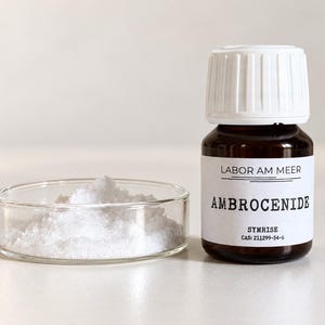 Ambrocenide Crystals & 10% DPG Solution – Woody Amber Perfumery Fixative (Symrise)