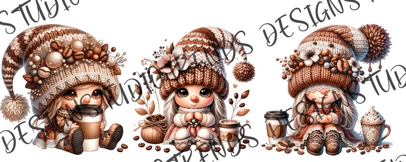 Kaffetomtar Clipart: Vår PNG-paket (Kommersiellt bruk) bild 4