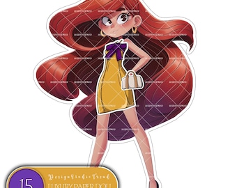 Handmade Paper Doll Dress-Up Kit: Personalized Creative Craft (PDF File)