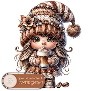 Kaffetomtar Clipart: Vår PNG-paket (Kommersiellt bruk) bild 1