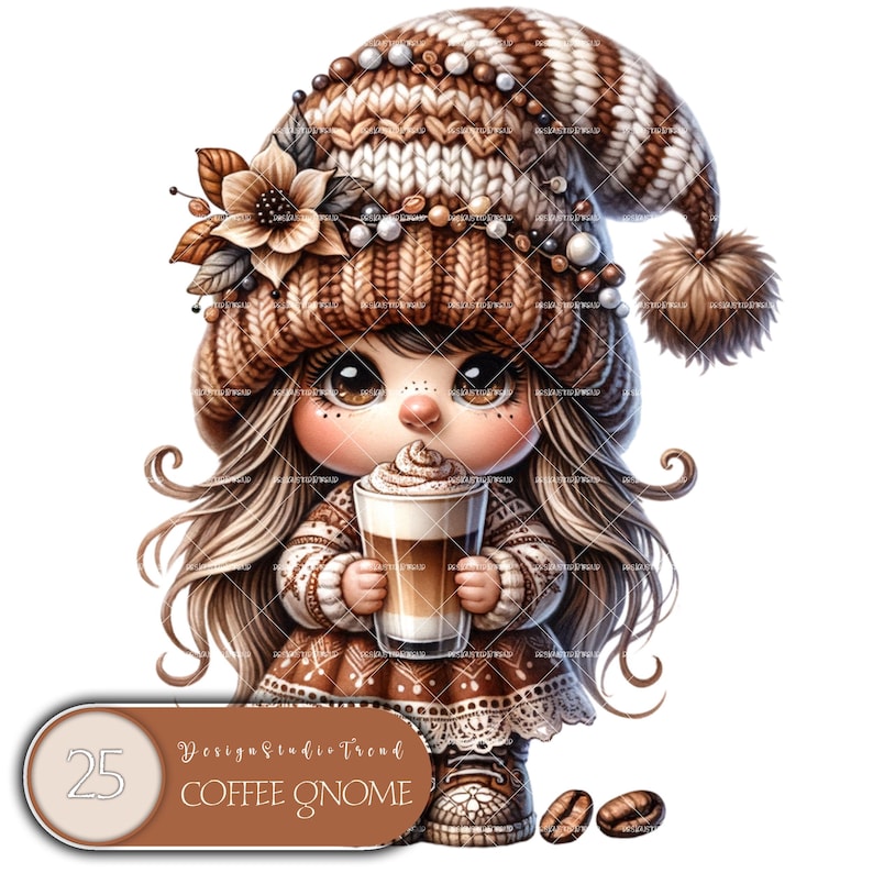 Kaffetomtar Clipart: Vår PNG-paket (Kommersiellt bruk) bild 1