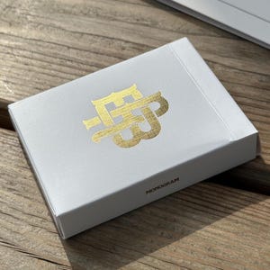 Monogram Playing Cards - Luxury Gold Foil Poker Deck | Limited Edition for Magicians & Collectors