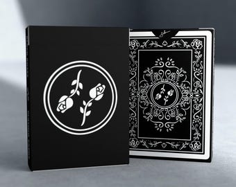 Naipes Rosas Negras: Baraja marcada para magos, mentalistas, cardistería y coleccionistas, cartas de póker de lujo