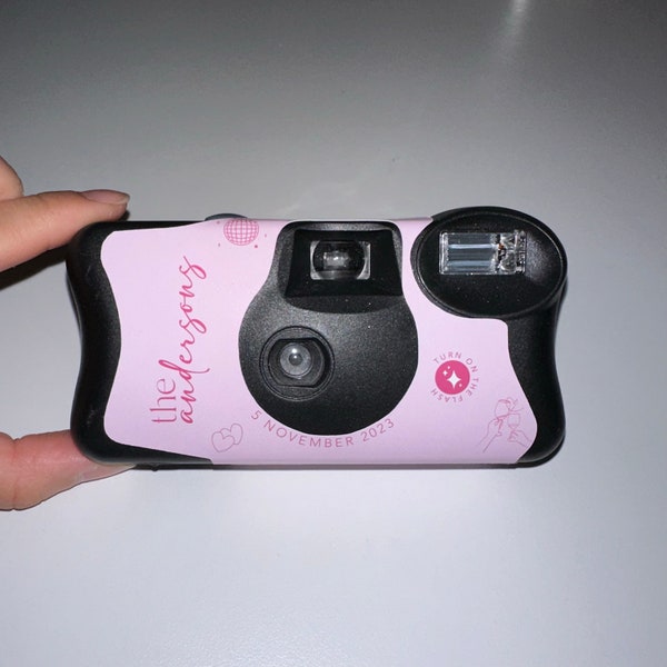 1x Custom Coloured Kodak Camera Wrap Cover for Wedding (Wrap only, No Cameras)