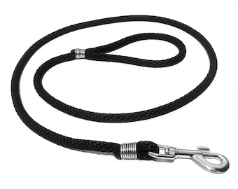 Rope dog Lead | Dog Leash | Nylon Dog Leash | 150cm Dog Lead | Braided Rope Dog Lead |Cord Lead | Pet Accessories | Black Rope Dog Lead