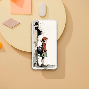 phone case with The little bombshell hood design, phonecase, Iphone 16 pro max case, attractive iphone case, iphone16, iphone 15,