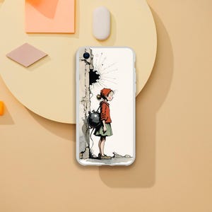 phone case with The little bombshell hood design, phonecase, Iphone 16 pro max case, attractive iphone case, iphone16, iphone 15,