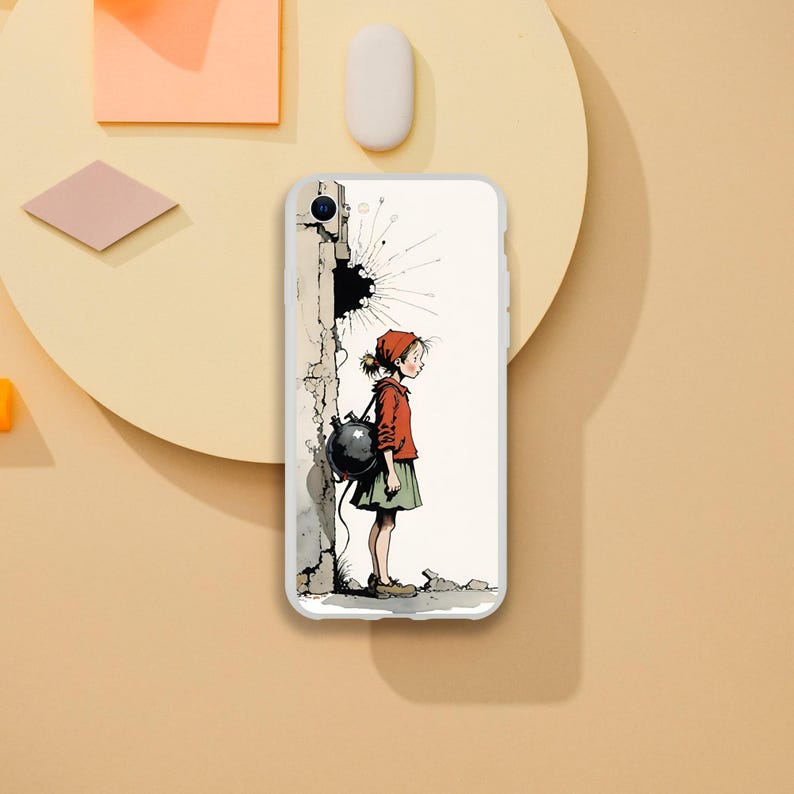 phone case with The little bombshell hood design, phonecase, Iphone 16 pro max case, attractive iphone case, iphone16, iphone 15,