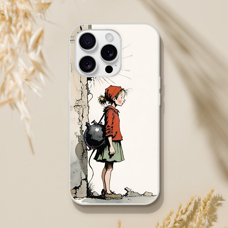 phone case with The little bombshell hood design, phonecase, Iphone 16 pro max case, attractive iphone case, iphone16, iphone 15,