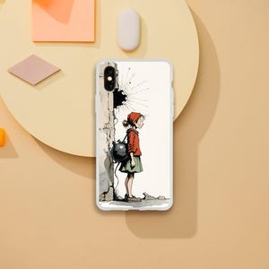 phone case with The little bombshell hood design, phonecase, Iphone 16 pro max case, attractive iphone case, iphone16, iphone 15,