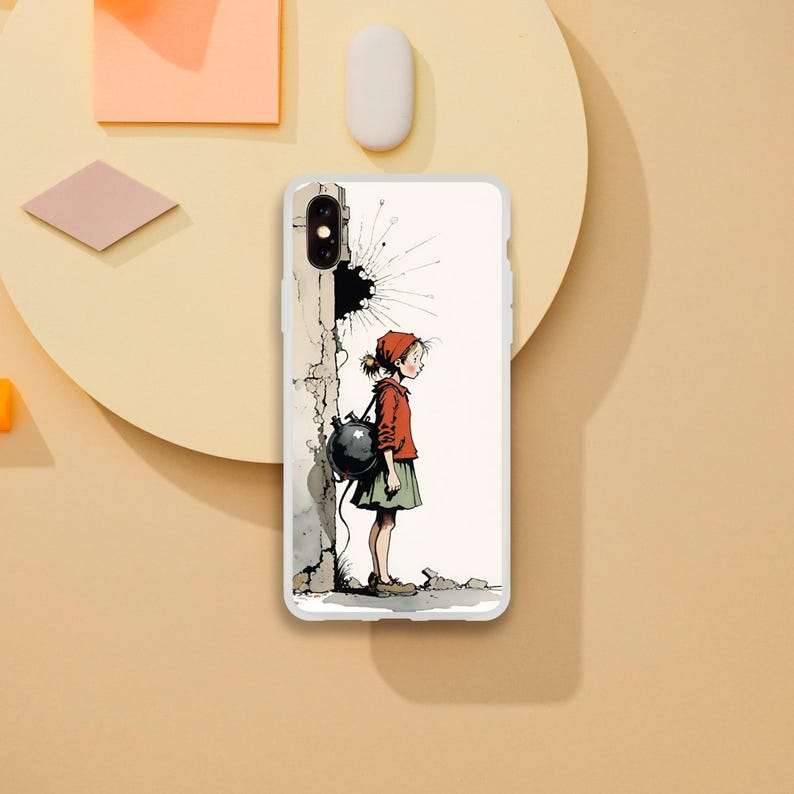phone case with The little bombshell hood design, phonecase, Iphone 16 pro max case, attractive iphone case, iphone16, iphone 15,