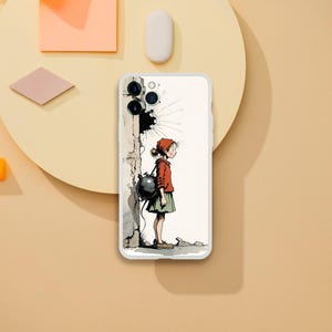 phone case with The little bombshell hood design, phonecase, Iphone 16 pro max case, attractive iphone case, iphone16, iphone 15,