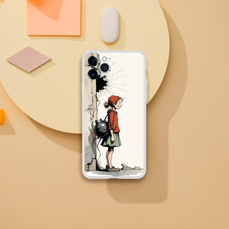phone case with The little bombshell hood design, phonecase, Iphone 16 pro max case, attractive iphone case, iphone16, iphone 15,