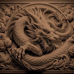 Laser Cut Chinese Dragon -  Singapore