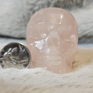Rose Quartz Skull