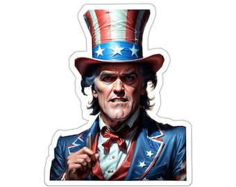 Uncle Sam USA Patriotiska klistermärken för böcker Klistermärken för laptop Klistermärken för anpassning Klistermärken för vattenflaskor Klistermärken för Kindles
